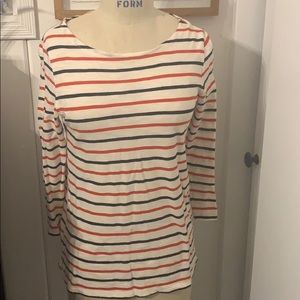 3/4 sleeves red, white & blue top